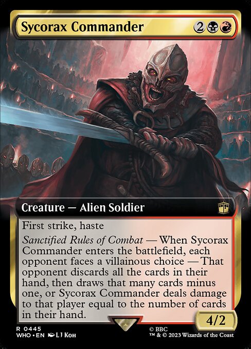 Sycorax Commander (445) [Doctor Who] [Extended Art]
