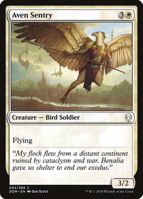Aven Sentry (3) [Dominaria]
