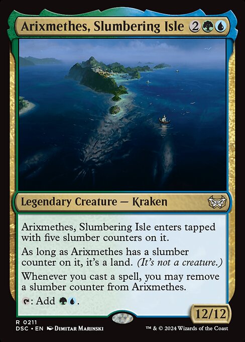 Arixmethes, Slumbering Isle (211) [Duskmourn: House of Horror Commander]