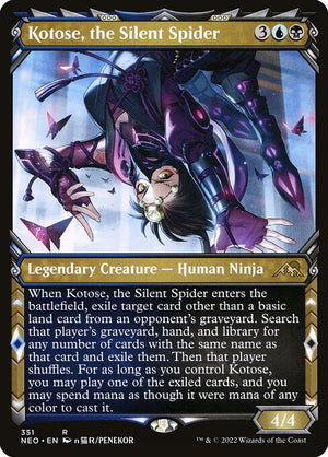 Kotose, the Silent Spider (351) [Kamigawa: Neon Dynasty] [Showcase]