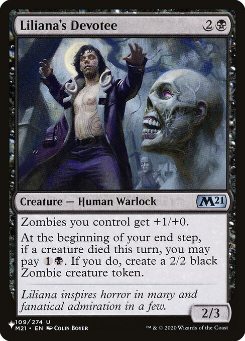 Liliana's Devotee (M21-109) [The List]