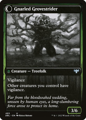 Dormant Grove // Gnarled Grovestrider (465) [Innistrad: Double Feature] Reverse