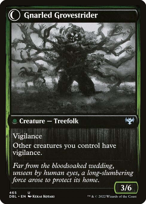 Dormant Grove // Gnarled Grovestrider (465) [Innistrad: Double Feature] Reverse