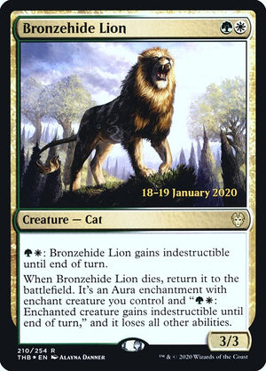 Bronzehide Lion (210s) [Theros Beyond Death Promos]