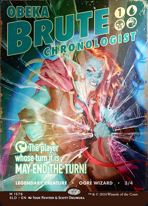 Obeka, Brute Chronologist (1579★) [Secret Lair Drop] [Borderless]