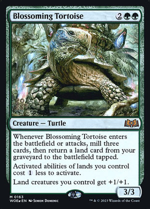 Blossoming Tortoise (163s) [Wilds of Eldraine Promos]