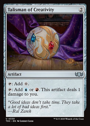 Talisman of Creativity (330) [Tarkir: Dragonstorm Commander]