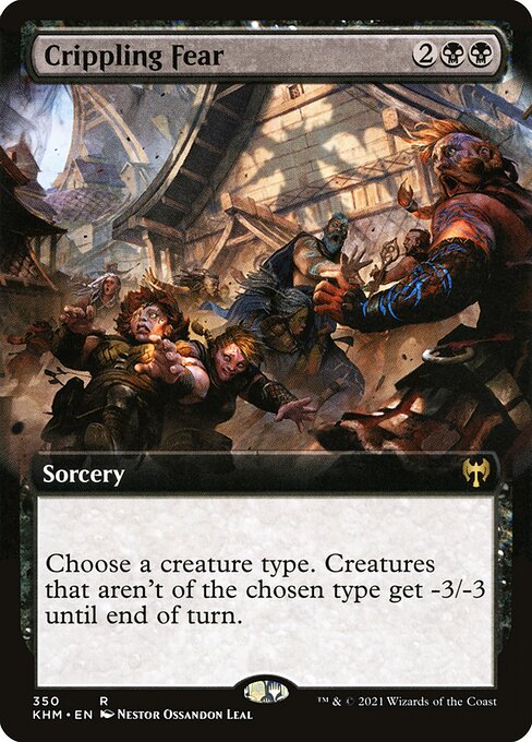 Crippling Fear (350) [Kaldheim] [Extended Art]