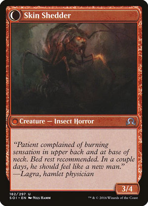 Skin Invasion // Skin Shedder (182) [Shadows over Innistrad] Reverse