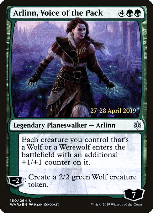 Arlinn, Voice of the Pack (150s) [War of the Spark Promos]