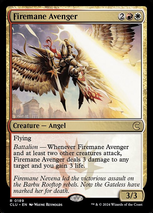 Firemane Avenger (189) [Ravnica: Clue Edition]