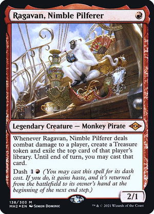 Ragavan, Nimble Pilferer (138s) [Modern Horizons 2 Promos]