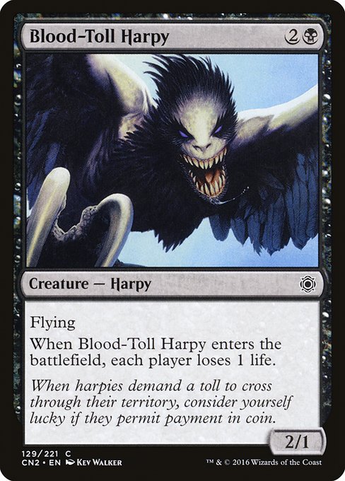 Blood-Toll Harpy (129) [Conspiracy: Take the Crown]