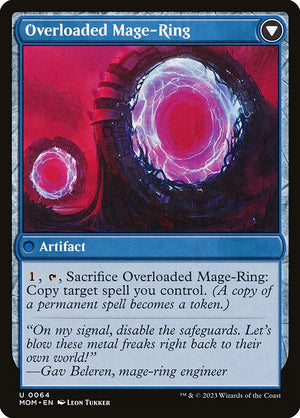 Invasion of Vryn // Overloaded Mage-Ring (64) [March of the Machine] Reverse