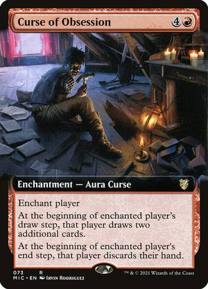 Curse of Obsession (73) [Midnight Hunt Commander] [Extended Art]