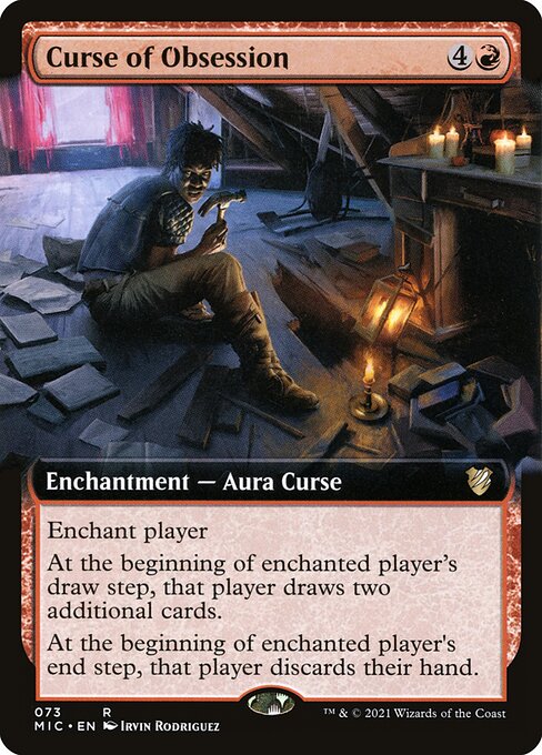 Curse of Obsession (73) [Midnight Hunt Commander] [Extended Art]
