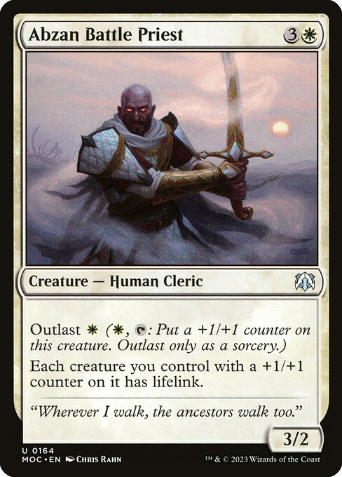 Abzan Battle Priest (164) [March of the Machine Commander]