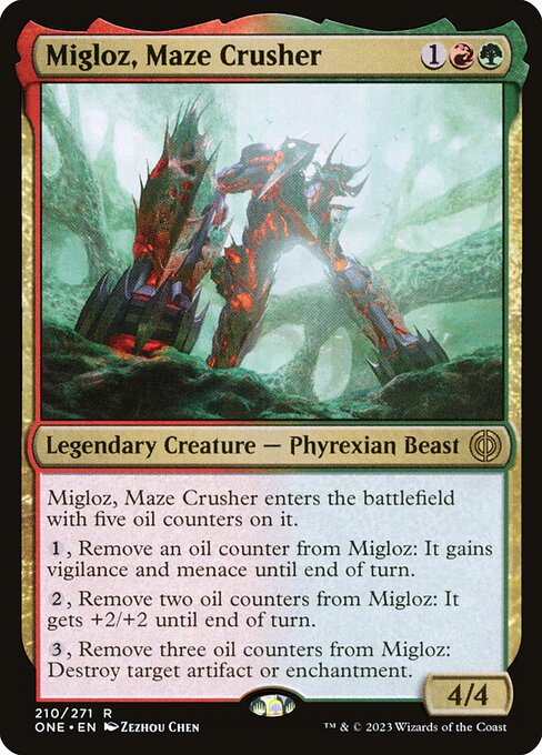 Migloz, Maze Crusher (210) [Phyrexia: All Will Be One]