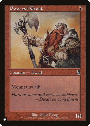 Dwarven Grunt (ODY-185) [The List]