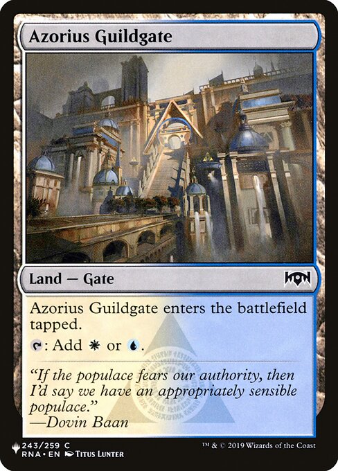Azorius Guildgate (RNA-243) [The List]