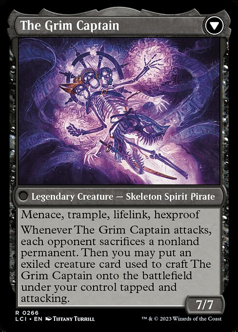 Throne of the Grim Captain // The Grim Captain (266) [The Lost Caverns of Ixalan]