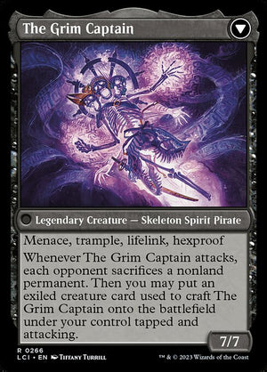 Throne of the Grim Captain // The Grim Captain (266) [The Lost Caverns of Ixalan] Reverse