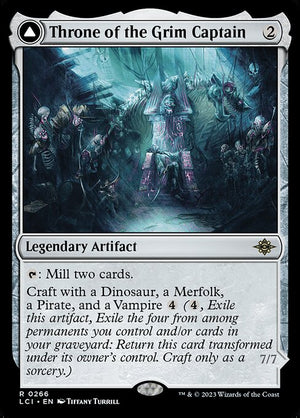 Throne of the Grim Captain // The Grim Captain (266) [The Lost Caverns of Ixalan]