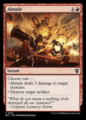 Abrade (191) [Bloomburrow Commander]
