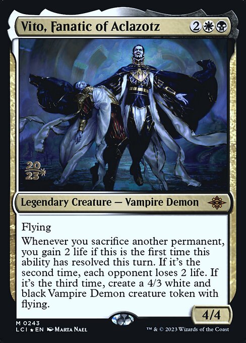 Vito, Fanatic of Aclazotz (243s) [The Lost Caverns of Ixalan Promos]