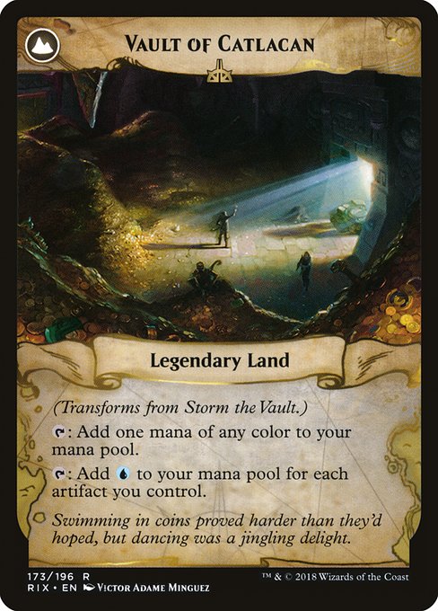 Storm the Vault // Vault of Catlacan (173) [Rivals of Ixalan] Reverse