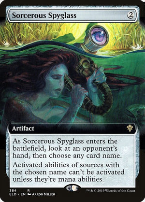 Sorcerous Spyglass (384) [Throne of Eldraine] [Extended Art]