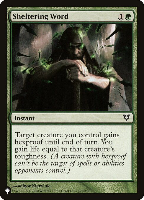 Sheltering Word (AVR-192) [The List]