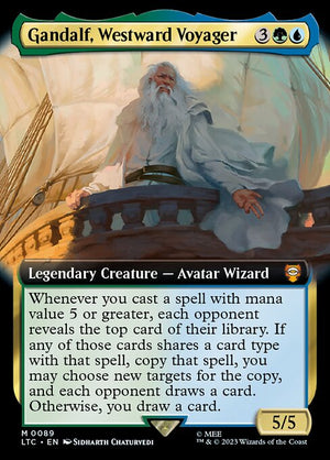 Gandalf, Westward Voyager (89) [Tales of Middle-earth Commander] [Extended Art]