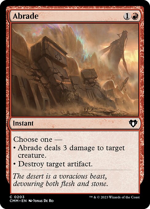 Abrade (203) [Commander Masters]