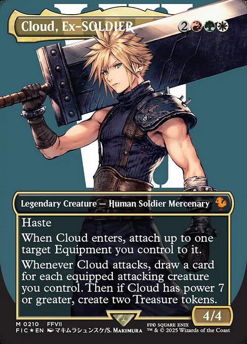 Cloud, Ex-SOLDIER (210) [Final Fantasy Commander]
