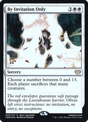 By Invitation Only (5s) [Innistrad: Crimson Vow Promos]