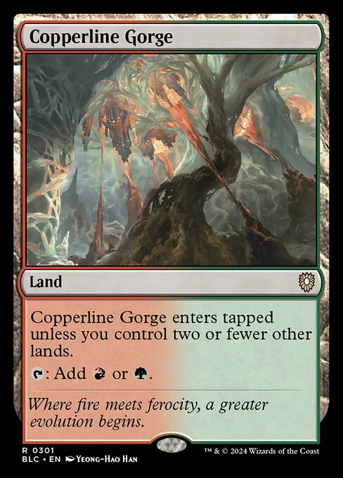 Copperline Gorge (301) [Bloomburrow Commander]