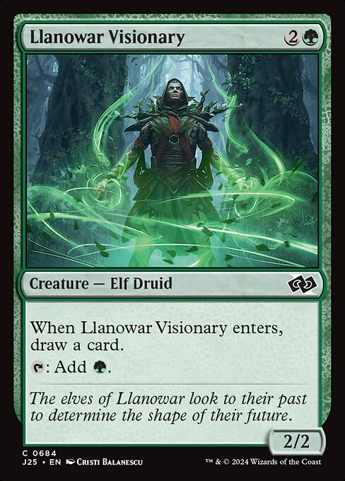 Llanowar Visionary (684) [Foundations Jumpstart]