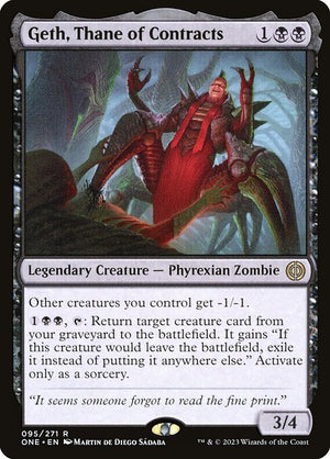 Geth, Thane of Contracts (95) [Phyrexia: All Will Be One]