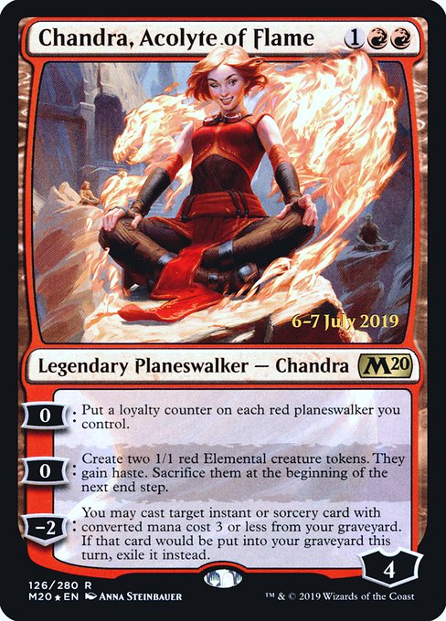 Chandra, Acolyte of Flame (126s) [Core Set 2020 Promos]