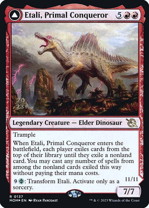 Etali, Primal Conqueror // Etali, Primal Sickness (137s) [March of the Machine Promos]