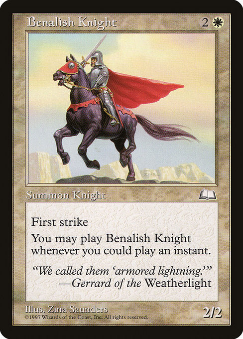 Benalish Knight (9) [Weatherlight]