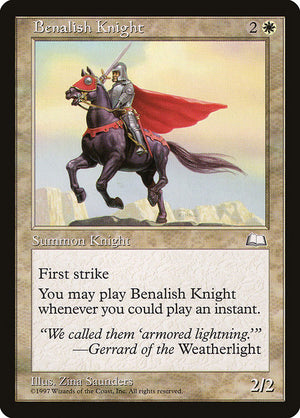 Benalish Knight (9) [Weatherlight]