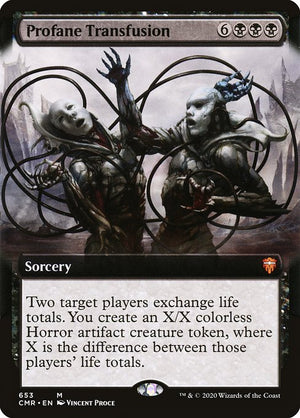 Profane Transfusion (653) [Commander Legends] [Extended Art]