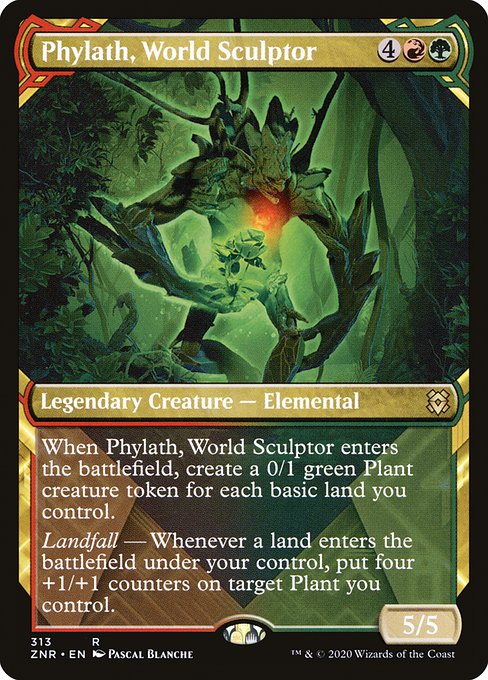 Phylath, World Sculptor (313) [Zendikar Rising] [Showcase]