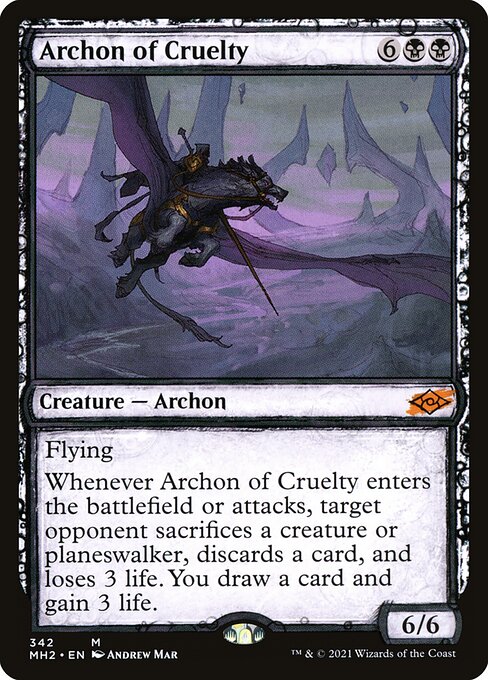 Archon of Cruelty (342) [Modern Horizons 2] [Showcase]