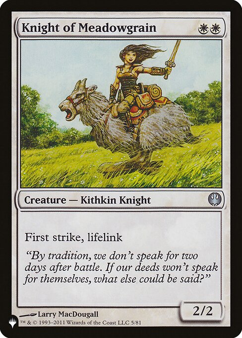 Knight of Meadowgrain (DDG-5) [The List]