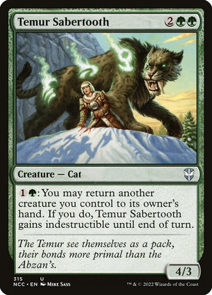 Temur Sabertooth (315) [New Capenna Commander]