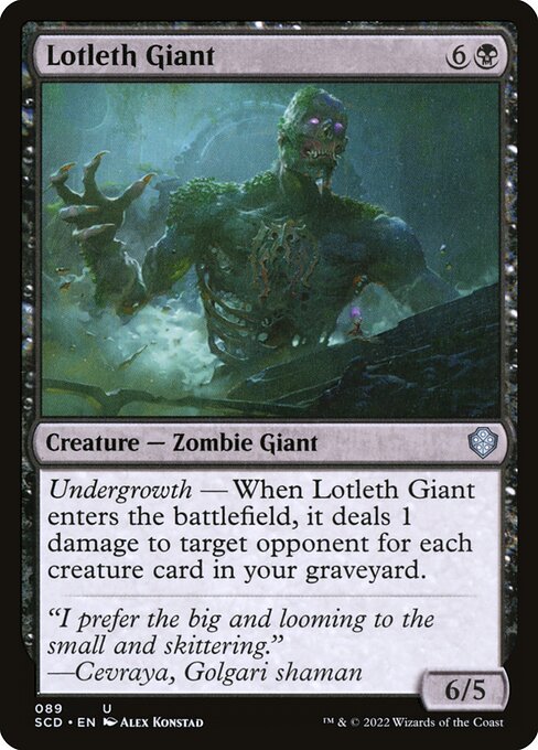 Lotleth Giant (89) [Starter Commander Decks]
