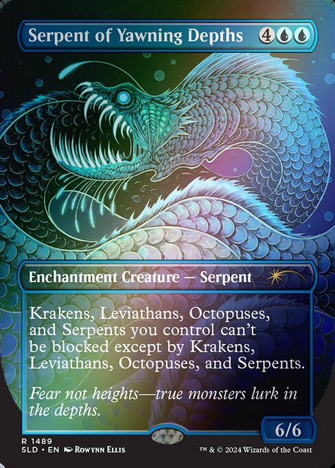 Serpent of Yawning Depths (1489★) [Secret Lair Drop]